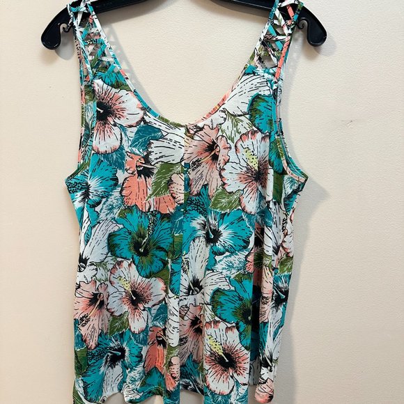 H&M Floral Tank Top Size M - Picture 2 of 4